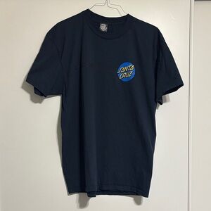 Santa Cruz Skateboards Navy Blue Tee with Logo